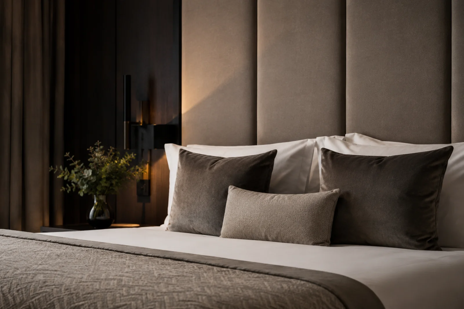 Detal wykończenia wnętrza hotelowego — realizacje Hotel Betten Manufaktur